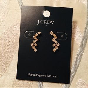 J.CREW Gold Accent Star Constellation Earrings